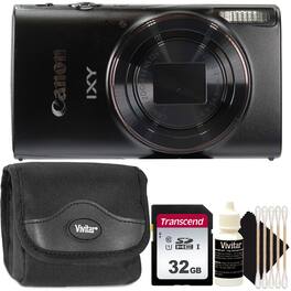 Canon - Powershot IXY 650 - 20.2MP Digital Camera (Black) Starter Kit