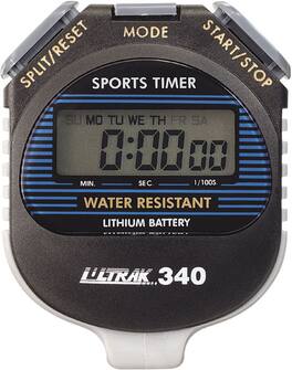 Ultrak - 340 Large Display Cumulative Sports Stopwatch - Black