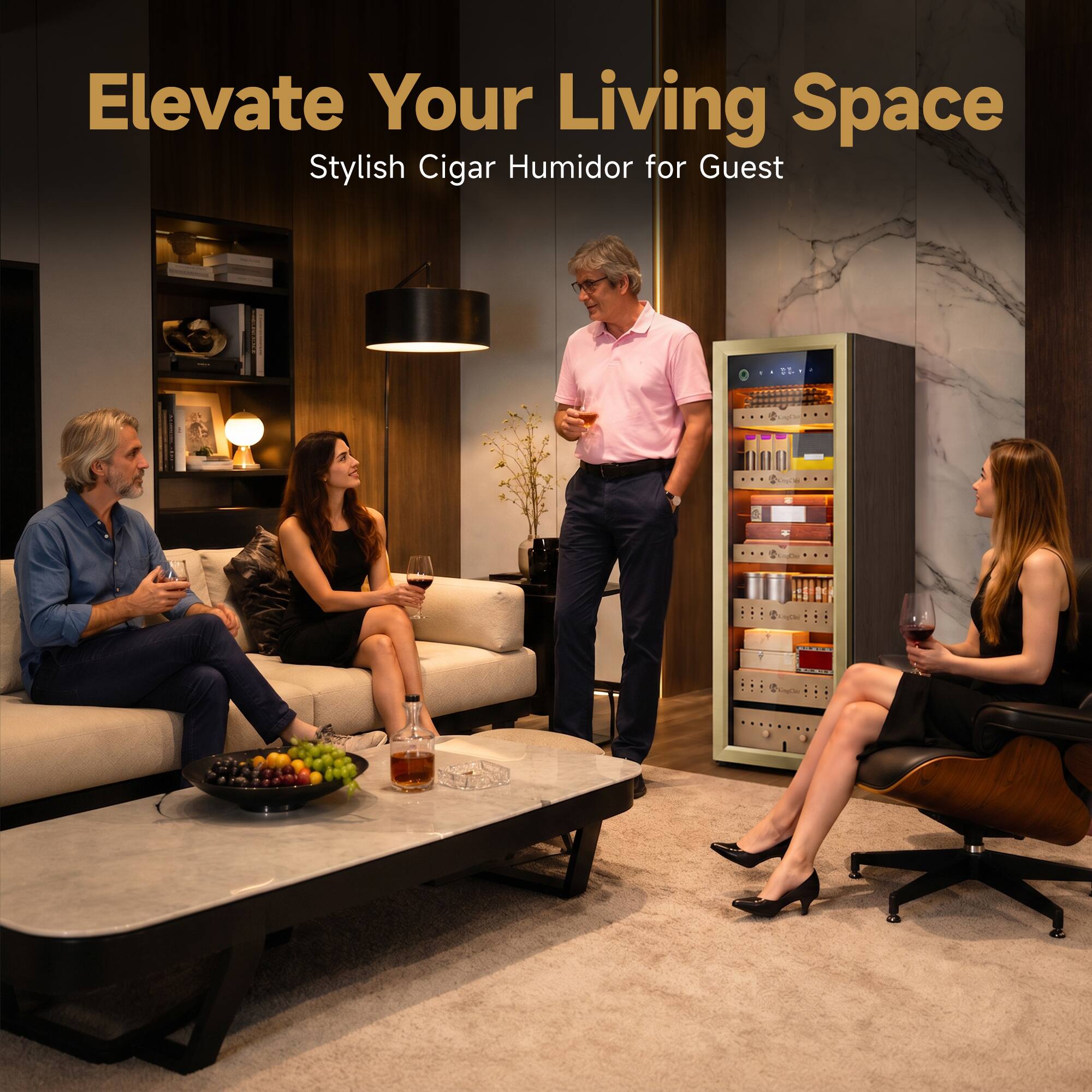 Elevate Your Living Space  
Stylish Cigar Humidor for Guest