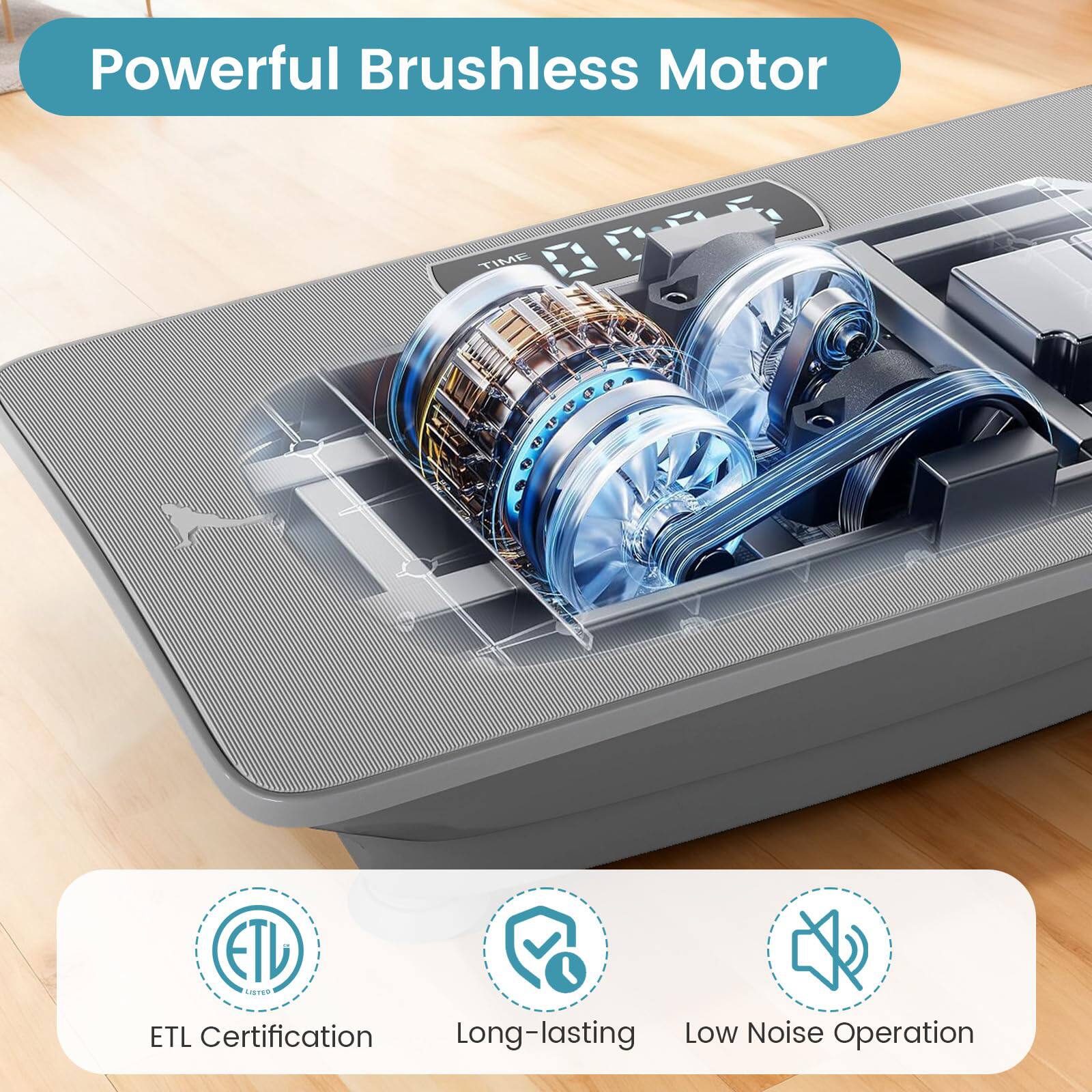 Powerful Brushless Motor

- ETL Certification
- Long-lasting
- Low Noise Operation