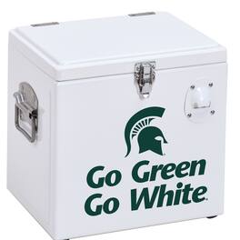 Indigo Falls - Michigan State Spartans 24-Can Party Cooler - White