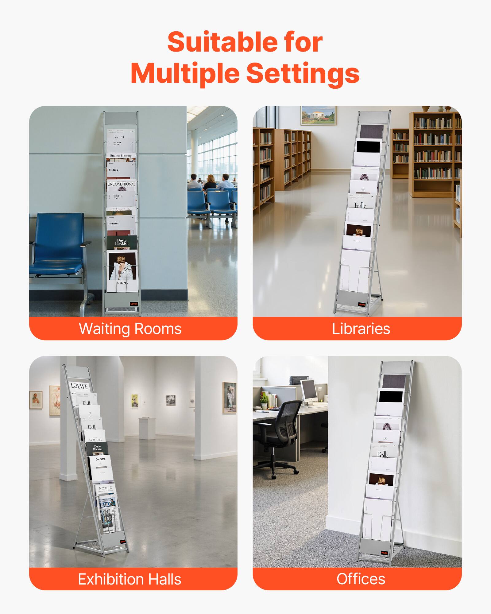 Suitable for Multiple Settings

- Waiting Rooms
- Libraries
- Exhibition Halls
- Offices