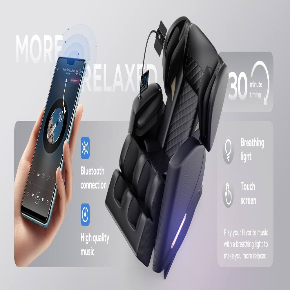 MORE RELAXED

30 minute timing

Bluetooth connection

Breathing light, Touch screen

High quality music

Play your favorite music with a breathing light to make you more relaxed