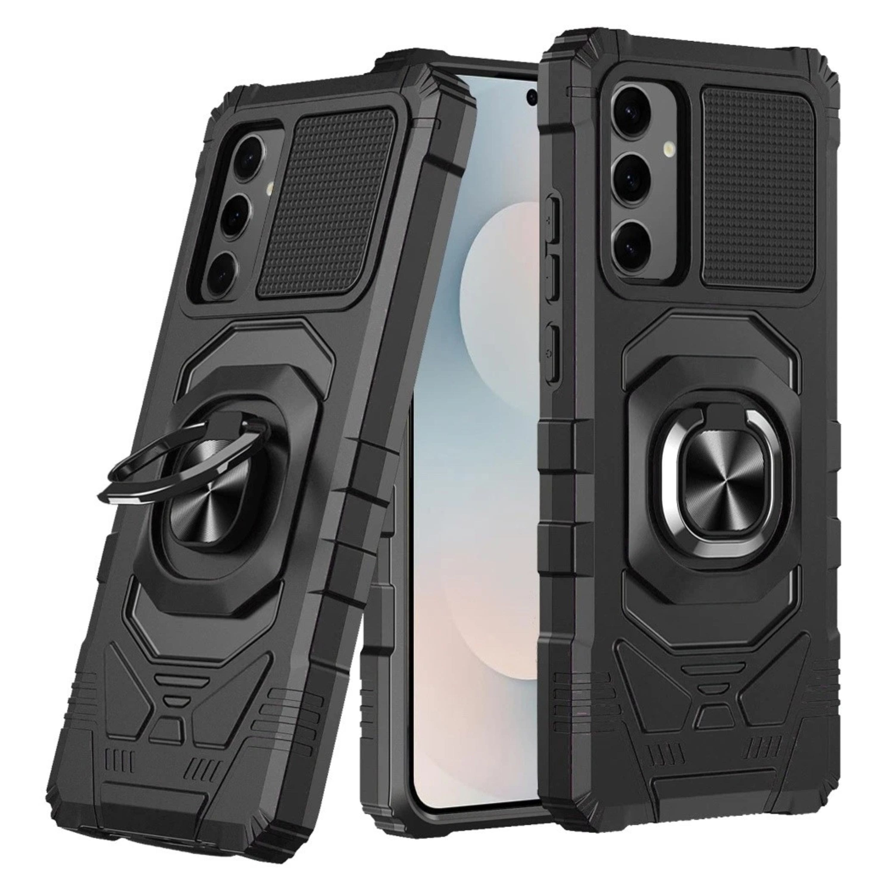 Kitcheniva - Shockproof Dual Layer Phone Case With Ring Stand & Tempered Glass For Samsung Galaxy S26+ - Black price history on PriceWatchPro