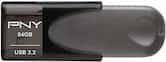 PNY - Elite Turbo Attache 4 64GB USB 3.2 Flash Drive - Gray