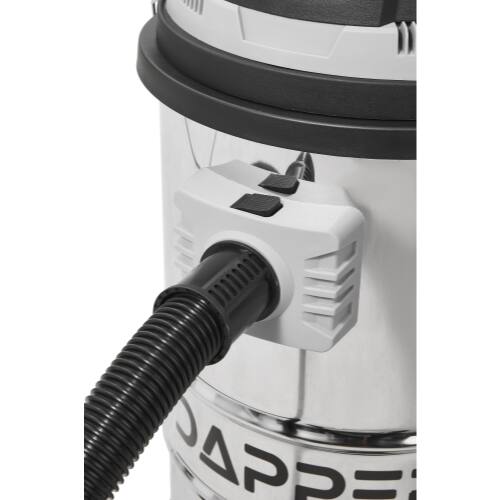 Alt View 6. Dapper Supply - 16 Gallon 4.5 Peak HP Wet Dry Vacuum Stainless Steel Tank 3 in 1 Portable Shop Vacuum with Attachments - Silver.