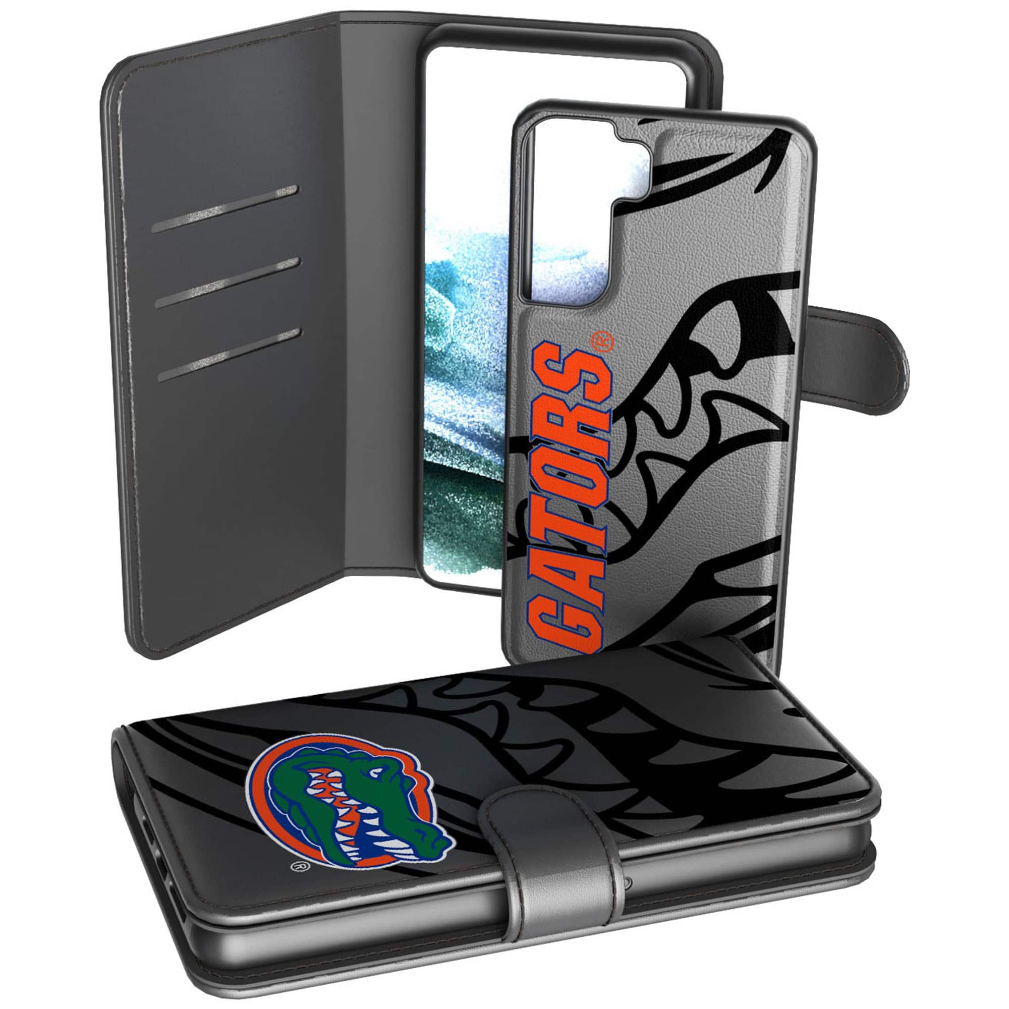 Keyscaper - NCAA - Florida Gators Samsung Galaxy Mono Tilt Wallet Case - S20 Plus - Multicolor