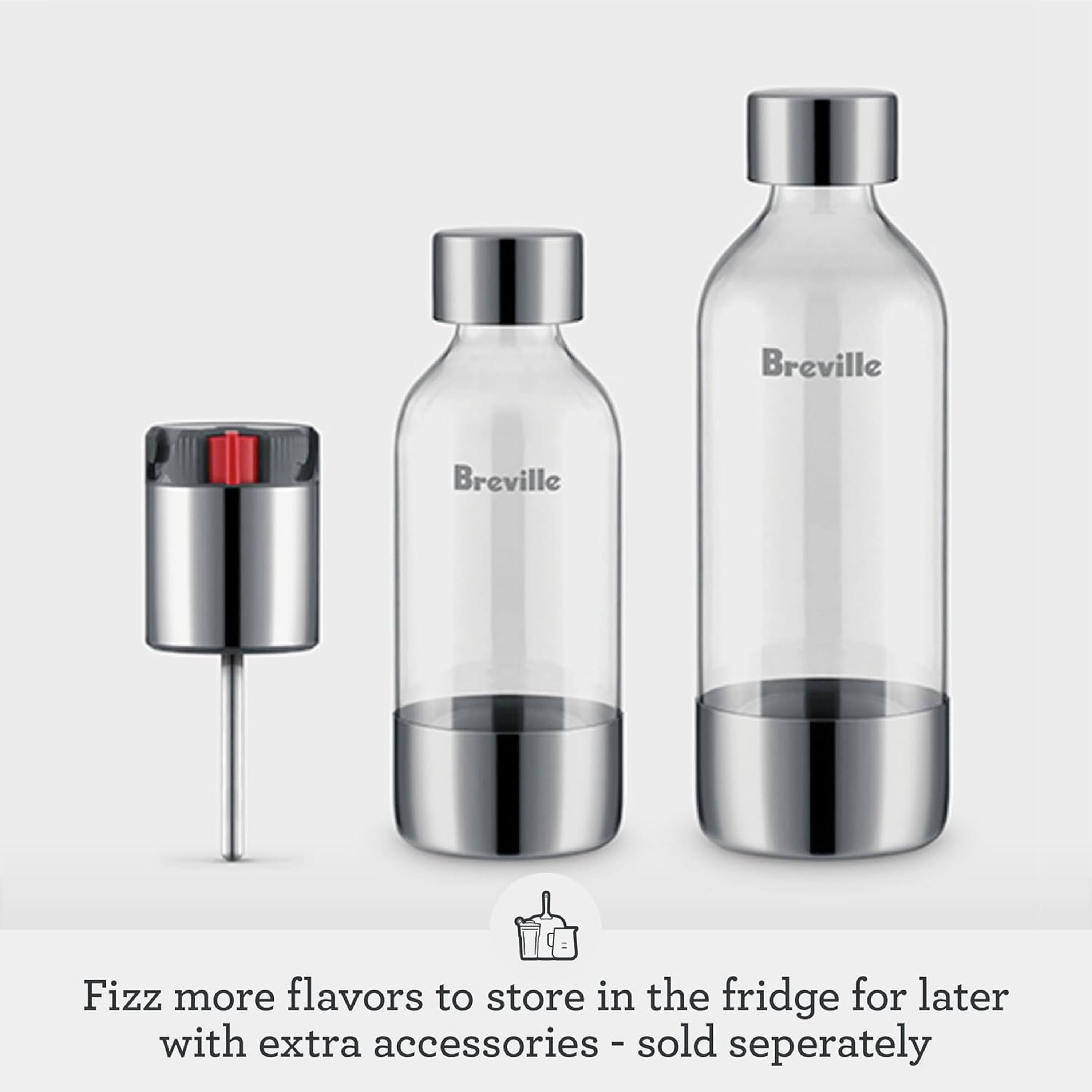 Breville Fizz more flavors to store in the fridge for later with extra accessories - sold separately