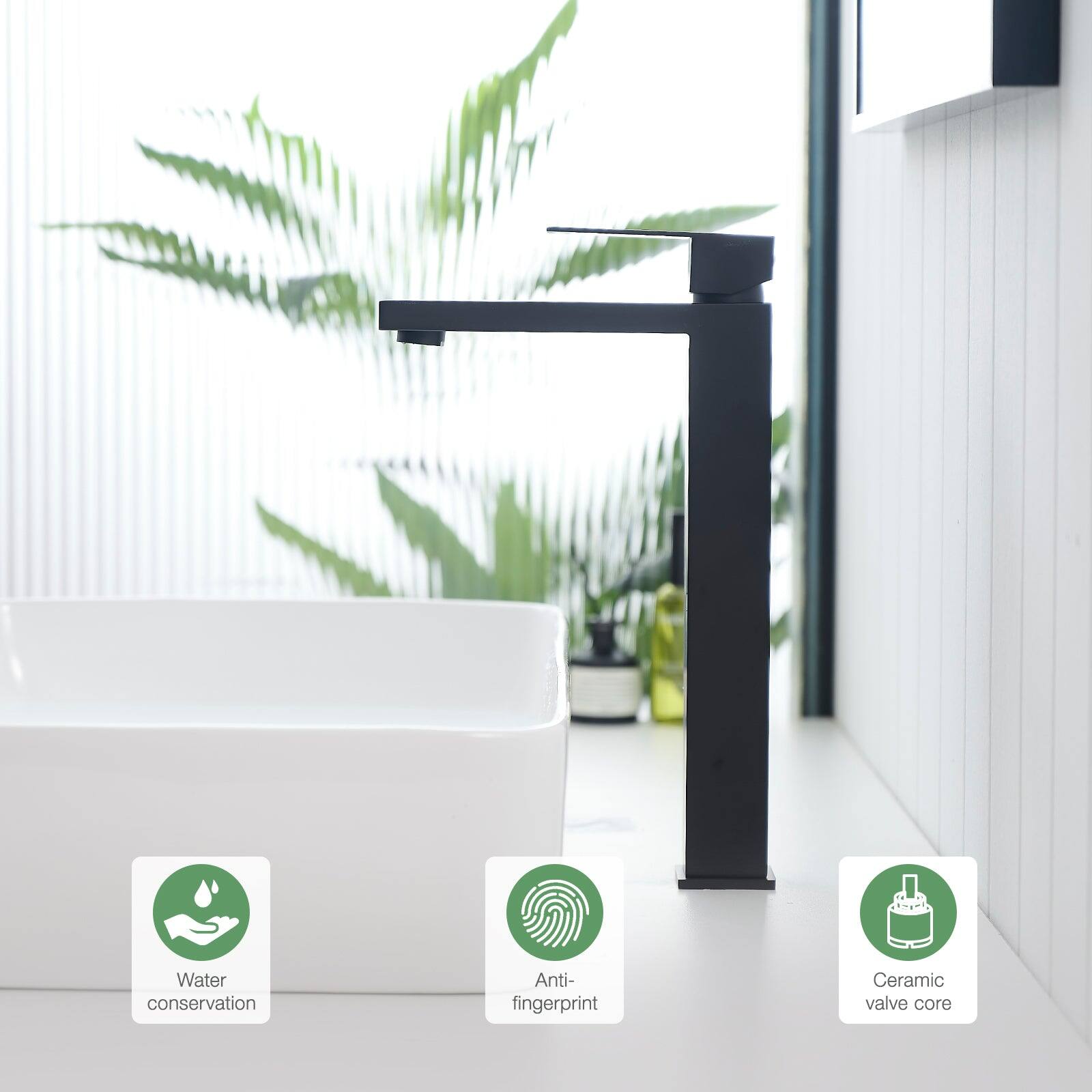 Water conservation, Anti-fingerprint, Ceramic valve core