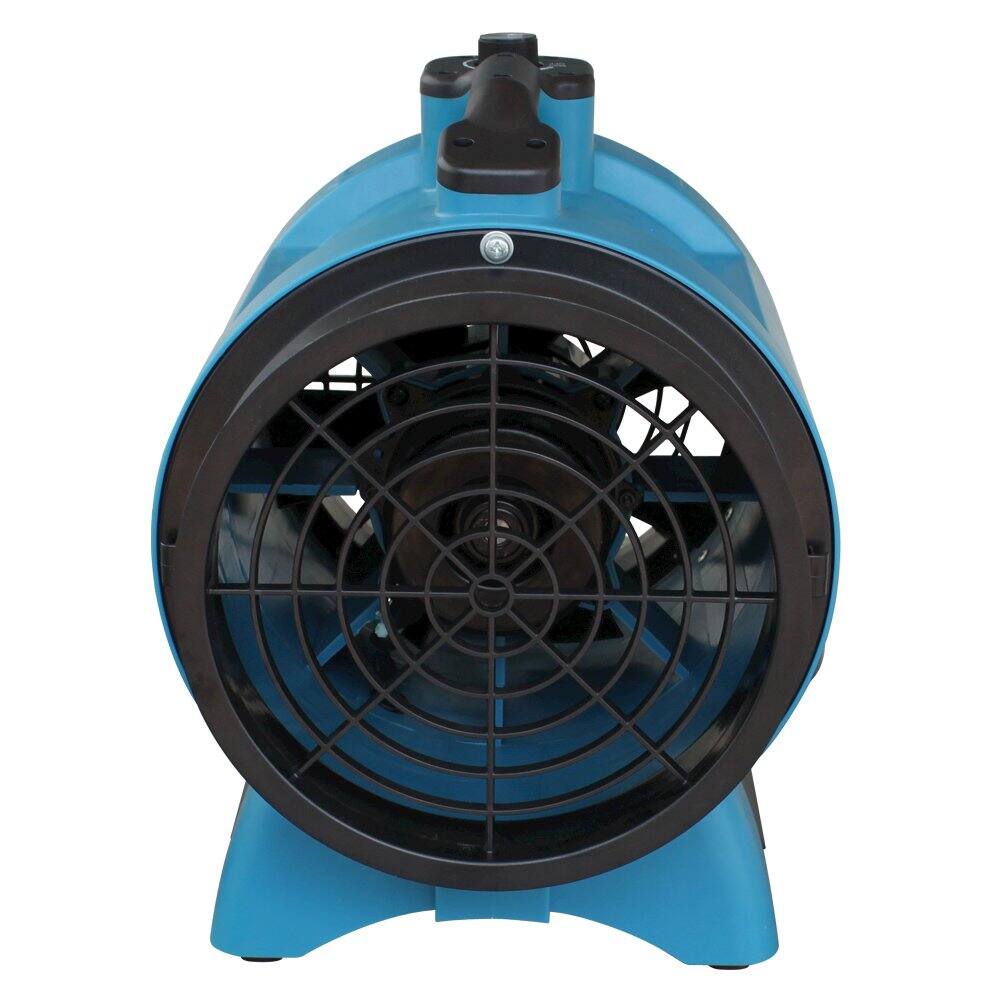 Back. XPOWER - Variable Speed 8" Diameter Industrial Confined Space Ventilator Fan - Blue.