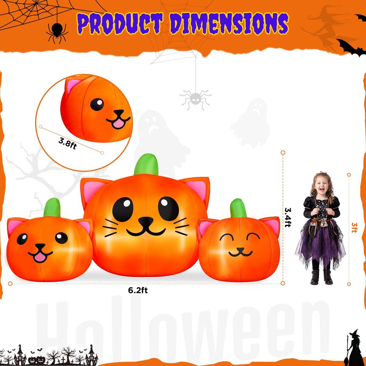 PRODUCT DIMENSIONS

3.8ft  
3.4ft  
3ft  
6.2ft  
Halloween