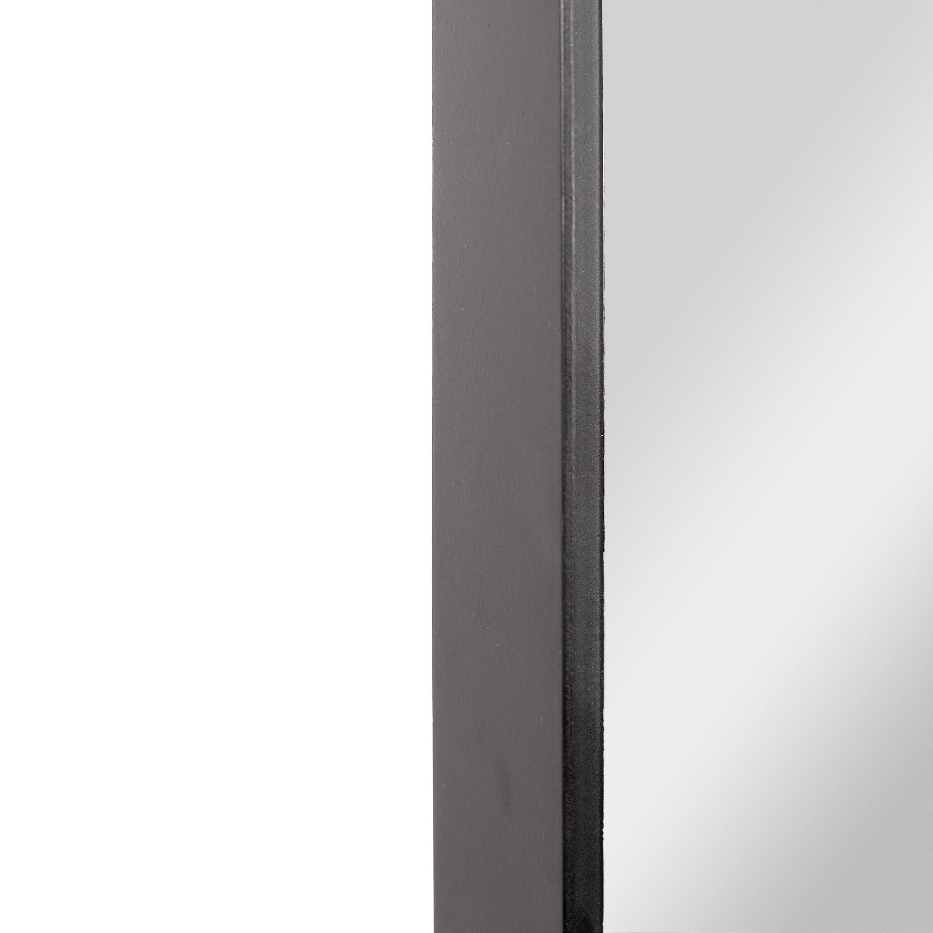 Alt View 10. Emma + Oliver - Afsin Wall Mirror with Silver Backed Glass for Clarity for Entryways, Bathrooms & More - Black.