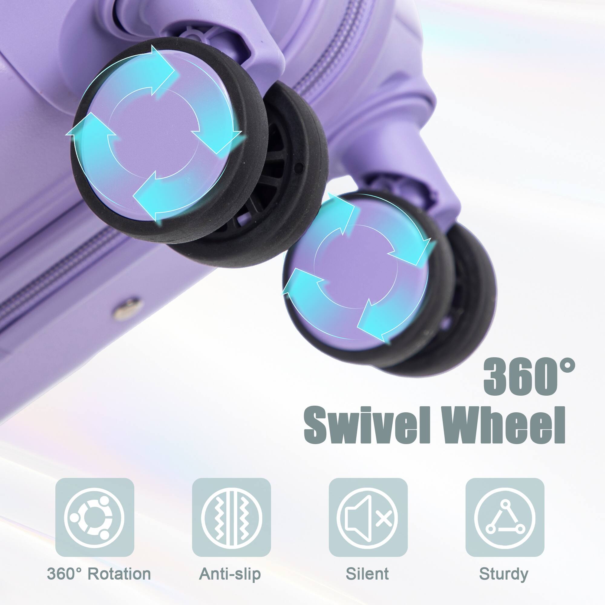 360° Swivel Wheel

- 360° Rotation
- Anti-slip
- Silent
- Sturdy
