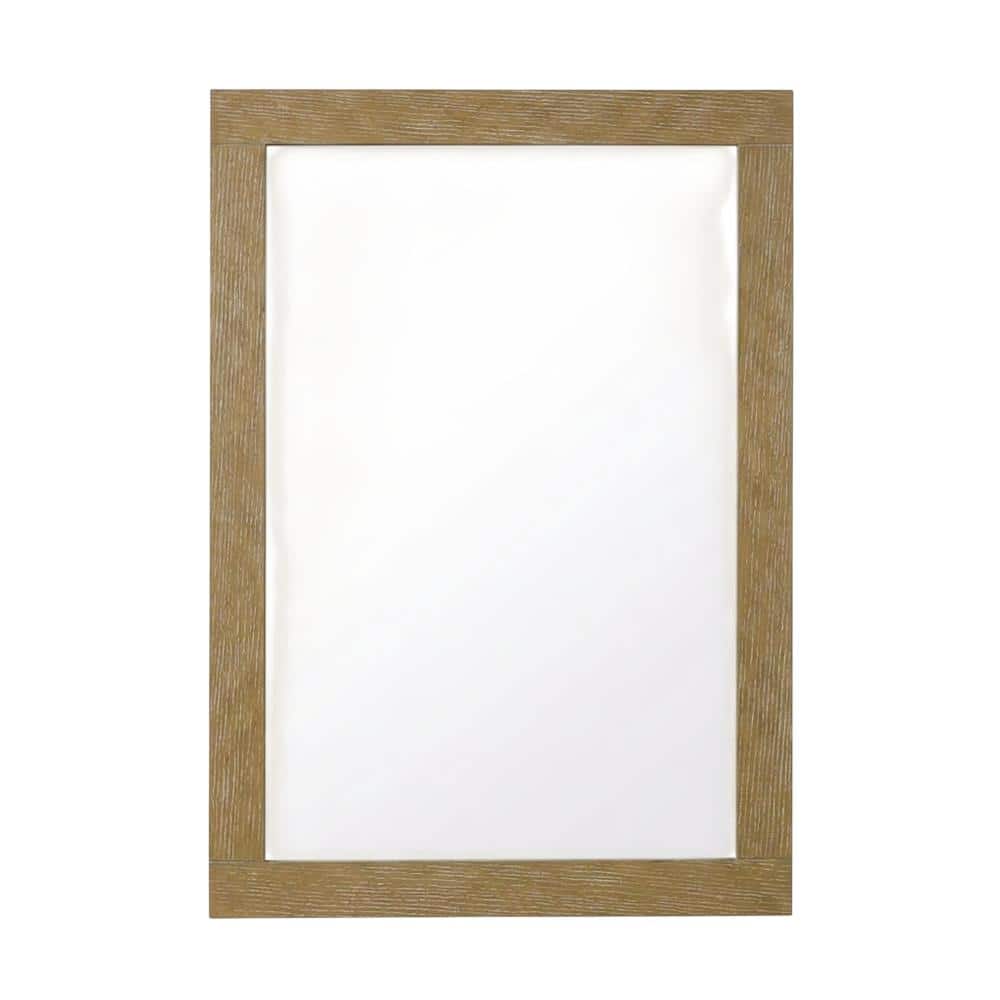 Elegant Kitchen and Bath - Noah Wooden Rectangle Mirror 27 x 36 - Linen Oak price history on PriceWatchPro
