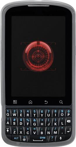 Front Standard. Xentris - Snap-On Case for Motorola A957 DROID Pro Mobile Phones - Clear.