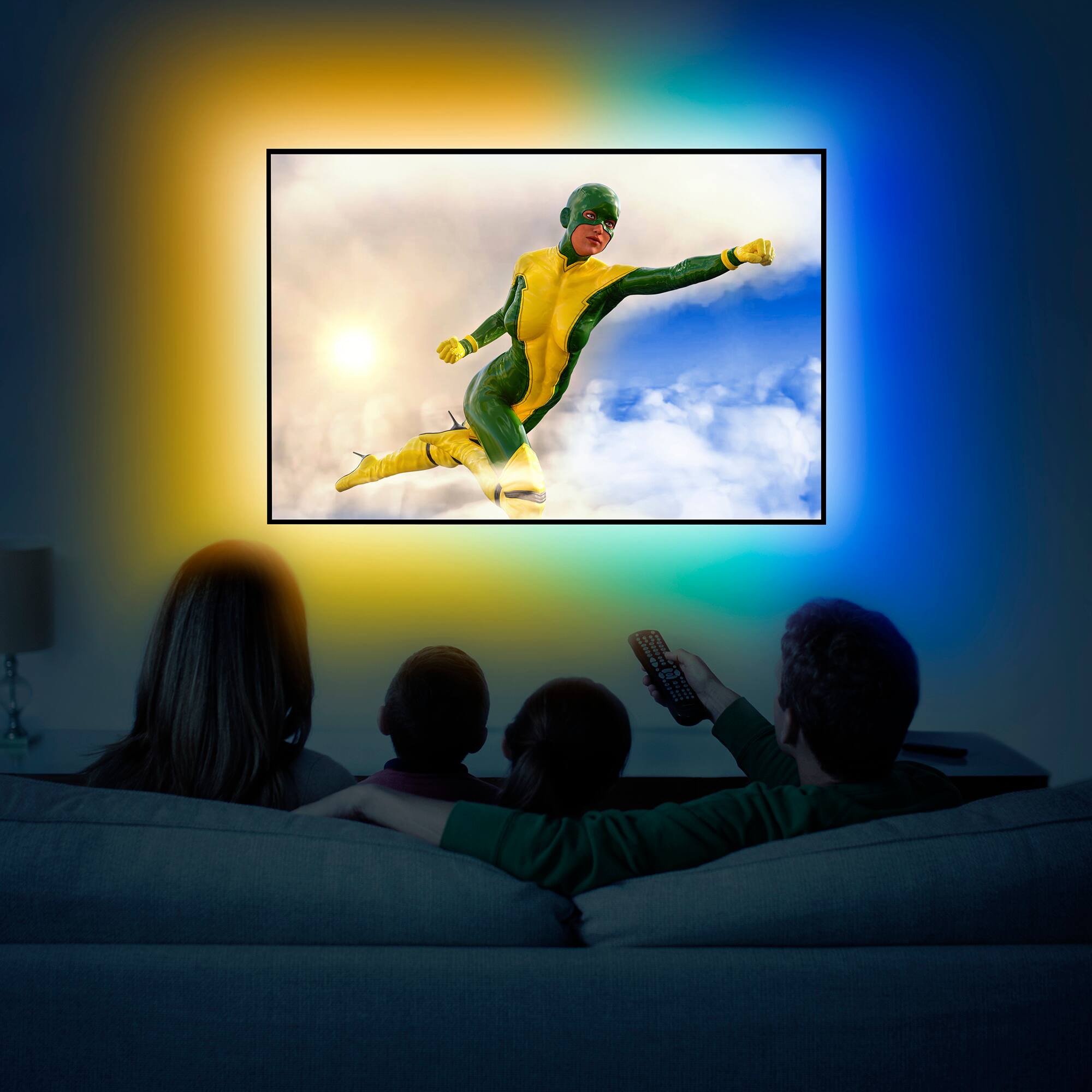 Alt View 1. Monster - Smart 6.5ft Sound Reactive Indoor Multi-Color LED Light Strip, Razer Chroma - Multicolor.