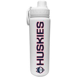 The Fanatic Group - UConn Huskies 24oz. Stainless Sport Bottle - White