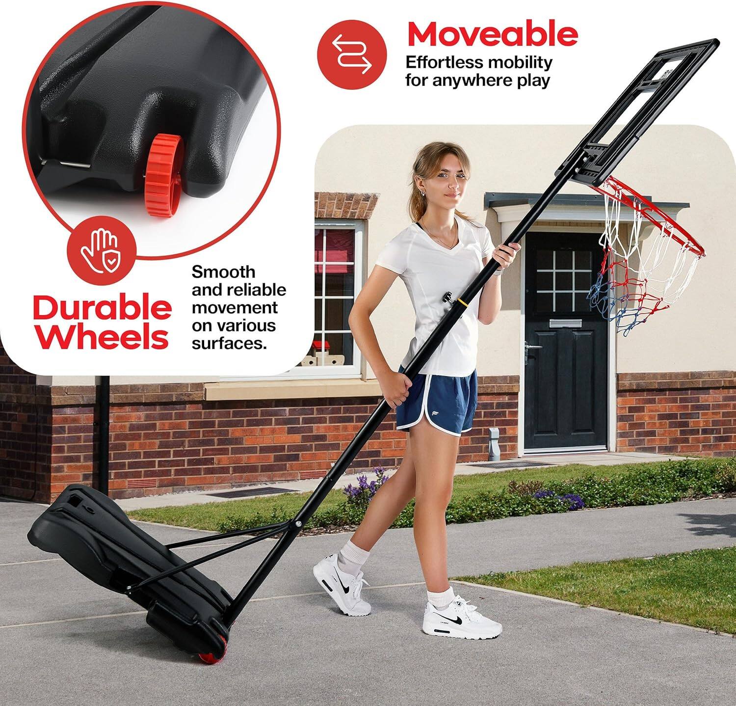 Moveable  
Effortless mobility for anywhere play  

Durable Wheels  
Smooth and reliable movement on various surfaces.