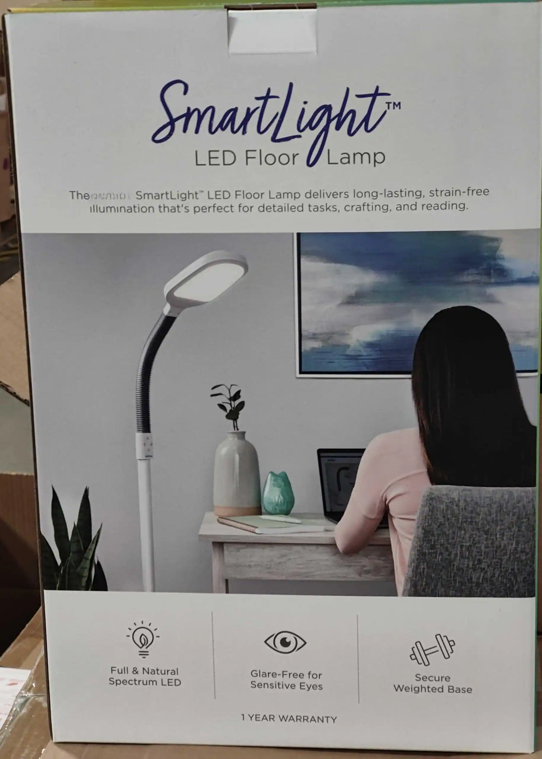 SmartLight™ LED Floor Lamp

The SmartLight™ LED Floor Lamp delivers long-lasting, strain-free illumination that's perfect for detailed tasks, crafting, and reading.

- Full & Natural Spectrum LED
- Glare-Free for Sensitive Eyes
- Secure Weighted Base

1 YEAR WARRANTY