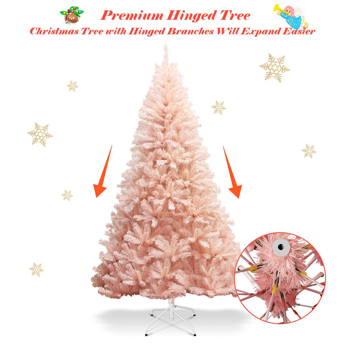 Premium Hinged Tree  
Christmas Tree with Hinged Branches Will Expand Easier