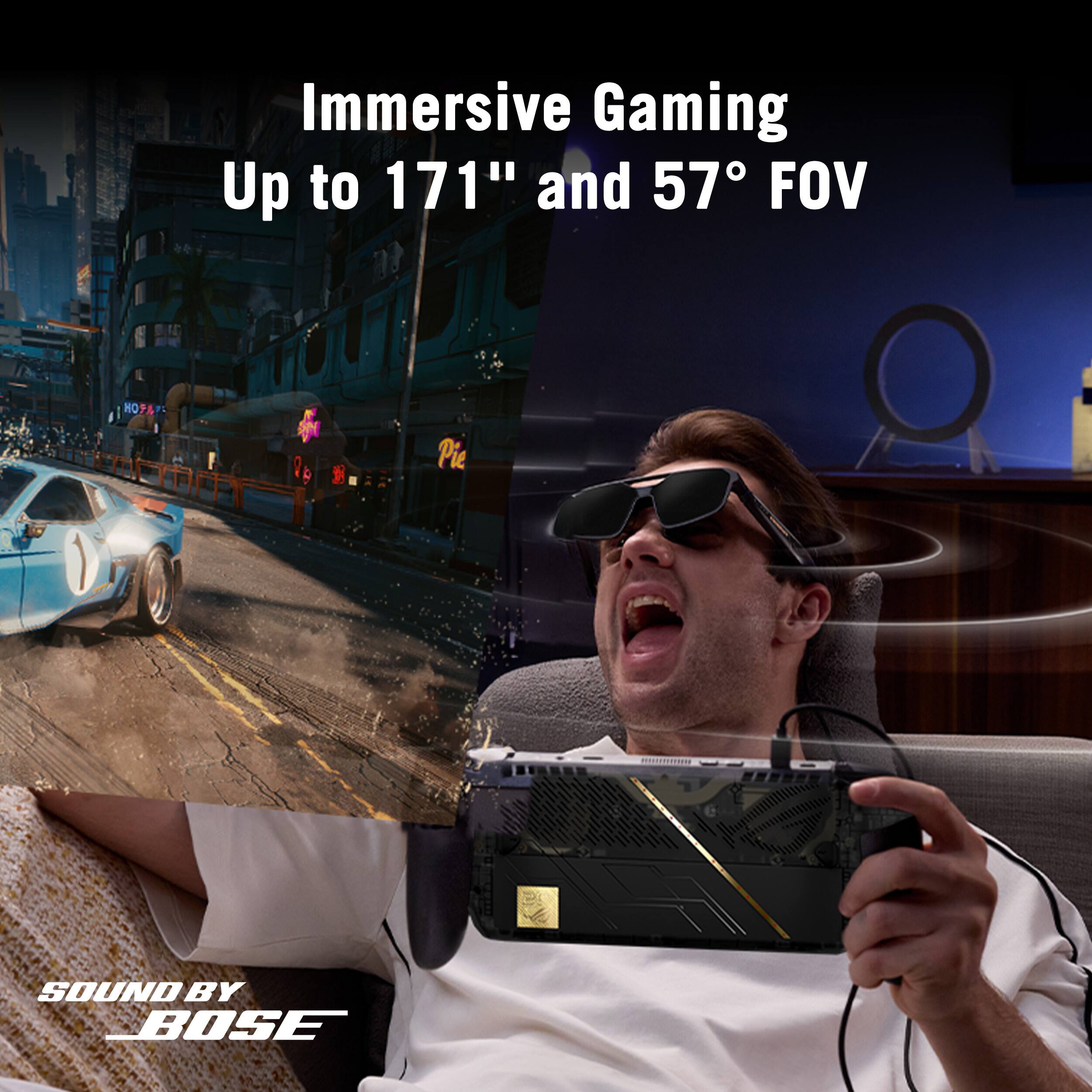 Immersive Gaming Up to 171" and 57° FOV

HOFA

Pie

SOUND BY BOSE