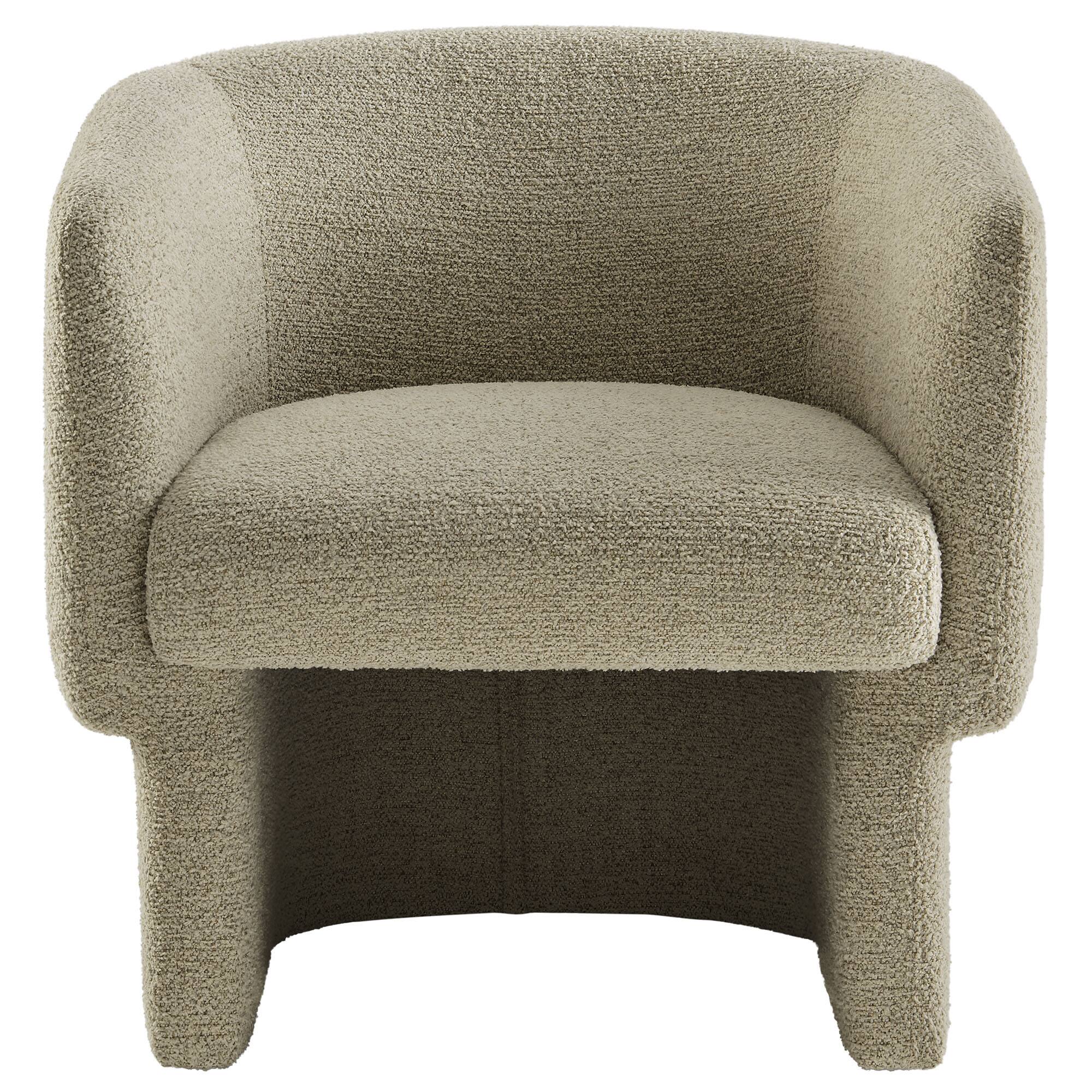 Alt View 4. Modway - Muse Boucle Fabric Barrel Accent Chair by Modway - Cork.