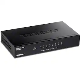 Trendnet - 8-Port Gigabit Desktop Switch, TEG-S83, 8 x Gigabit RJ-45 Ports, 16Gbps Switching Capacity, Fanless Design - Unknown