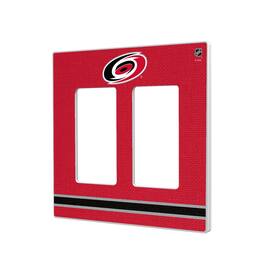 Keyscaper - Carolina Hurricanes Double Rocker Lightswitch Plate - Multicolor