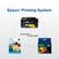 Epson Printing System: Designed for Excellence. Bright White Premium Paper, 126 High-capacity Ink Cartridges, Cyan, Magenta, Yellow, Black.
