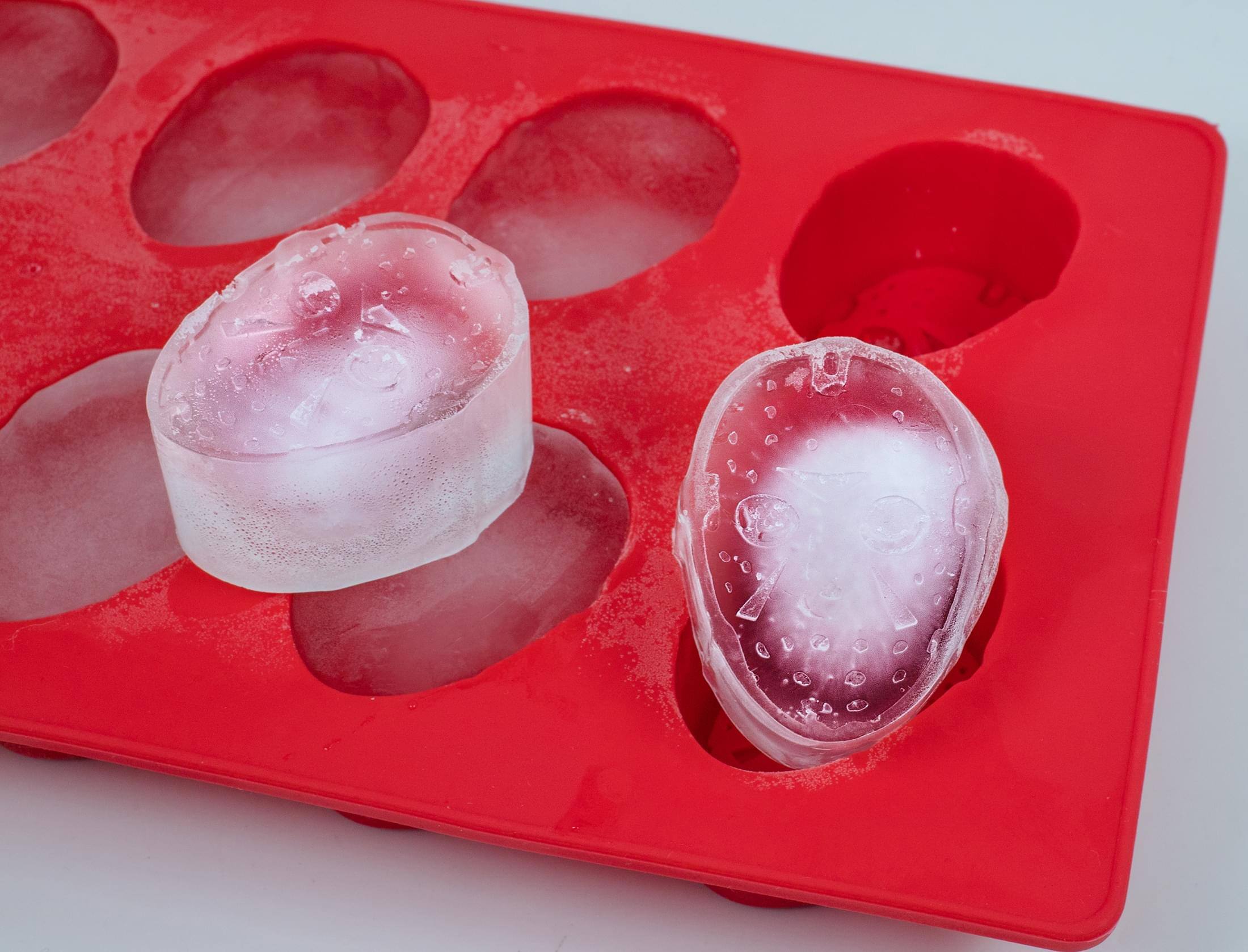 Alt View 10. Silver Buffalo - Friday the 13th Jason Voorhees Mask Silicone Mold Ice Cube Tray - Red.