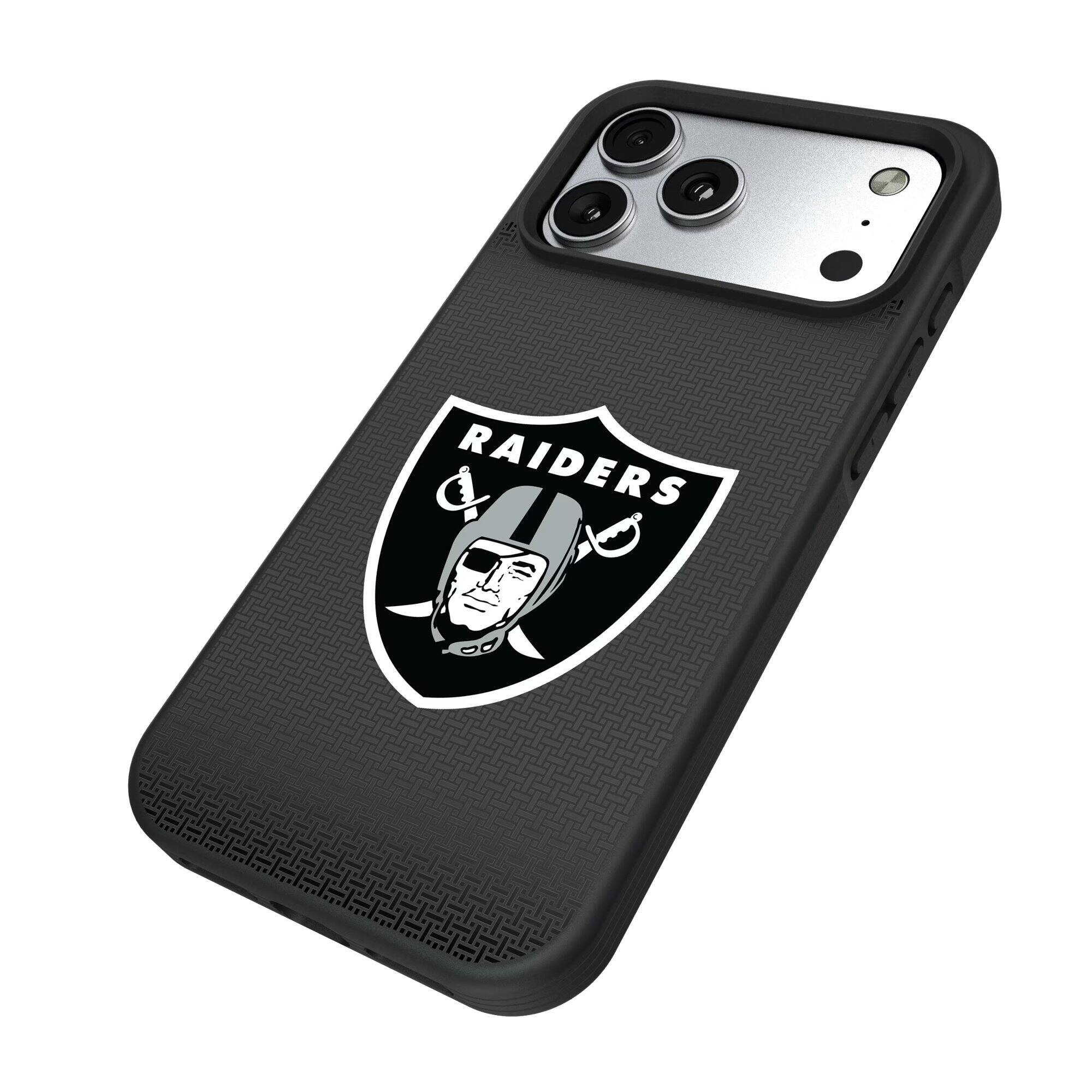 Alt View 1. Keyscaper - Las Vegas Raiders Bump Case with 8.2ft Drop Protection - 15 - Black.