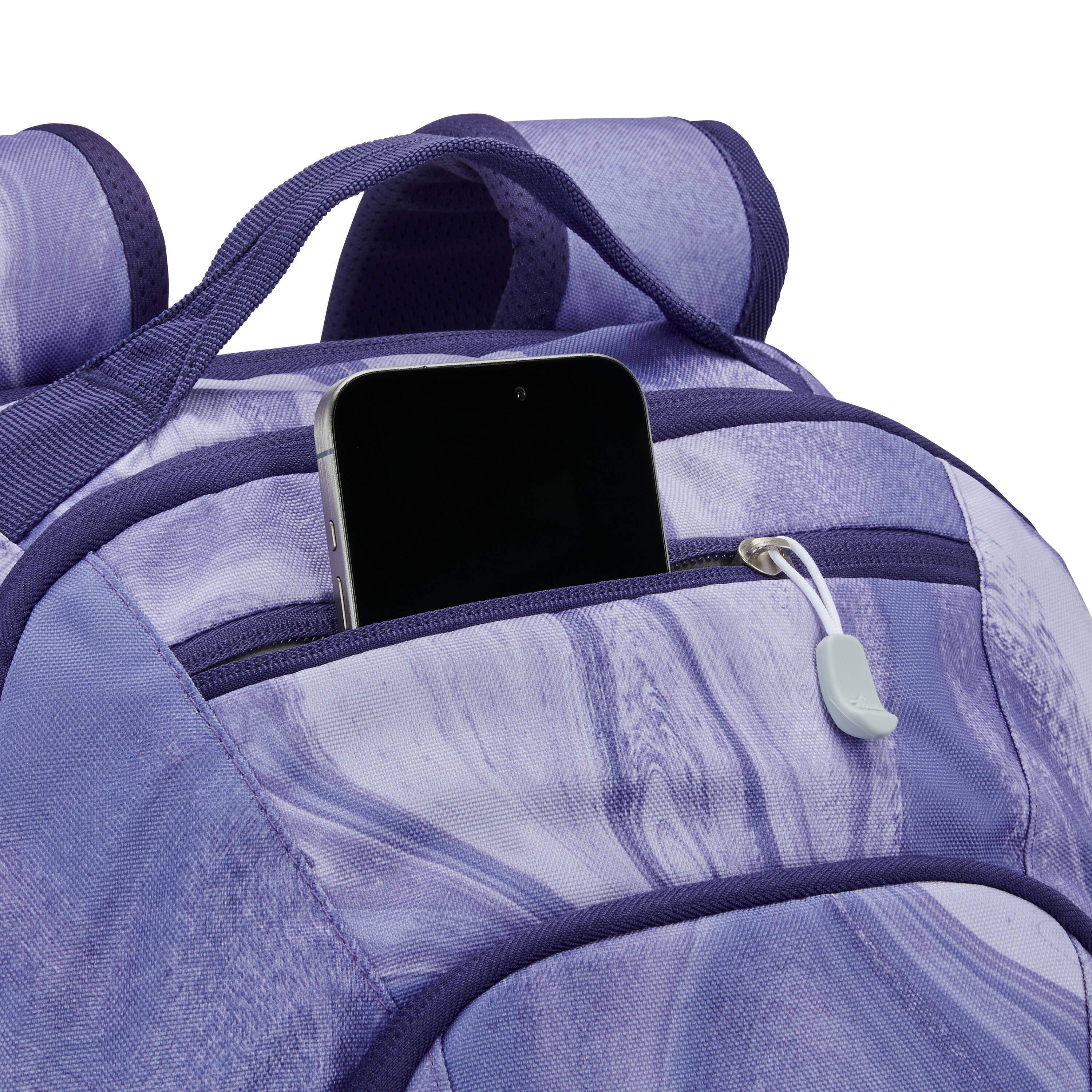 Alt View 1. High Sierra - BTS 2020 Swoop SG Backpack - Purple Marble Swirl.