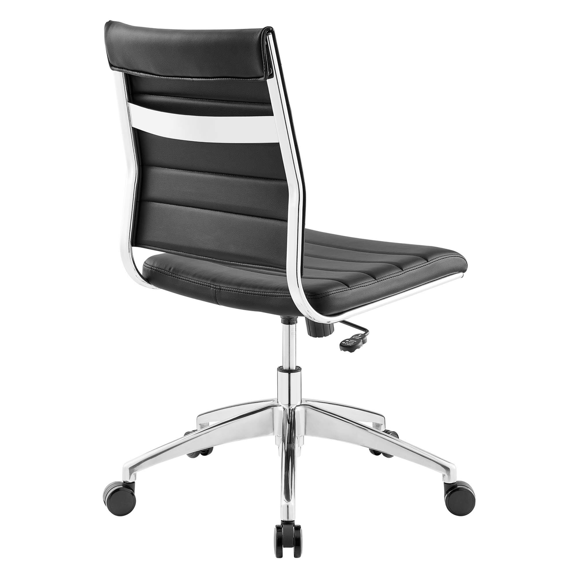 Alt View 2. Modway - Jive Armless Mid Back Office Chair by Modway - Black.