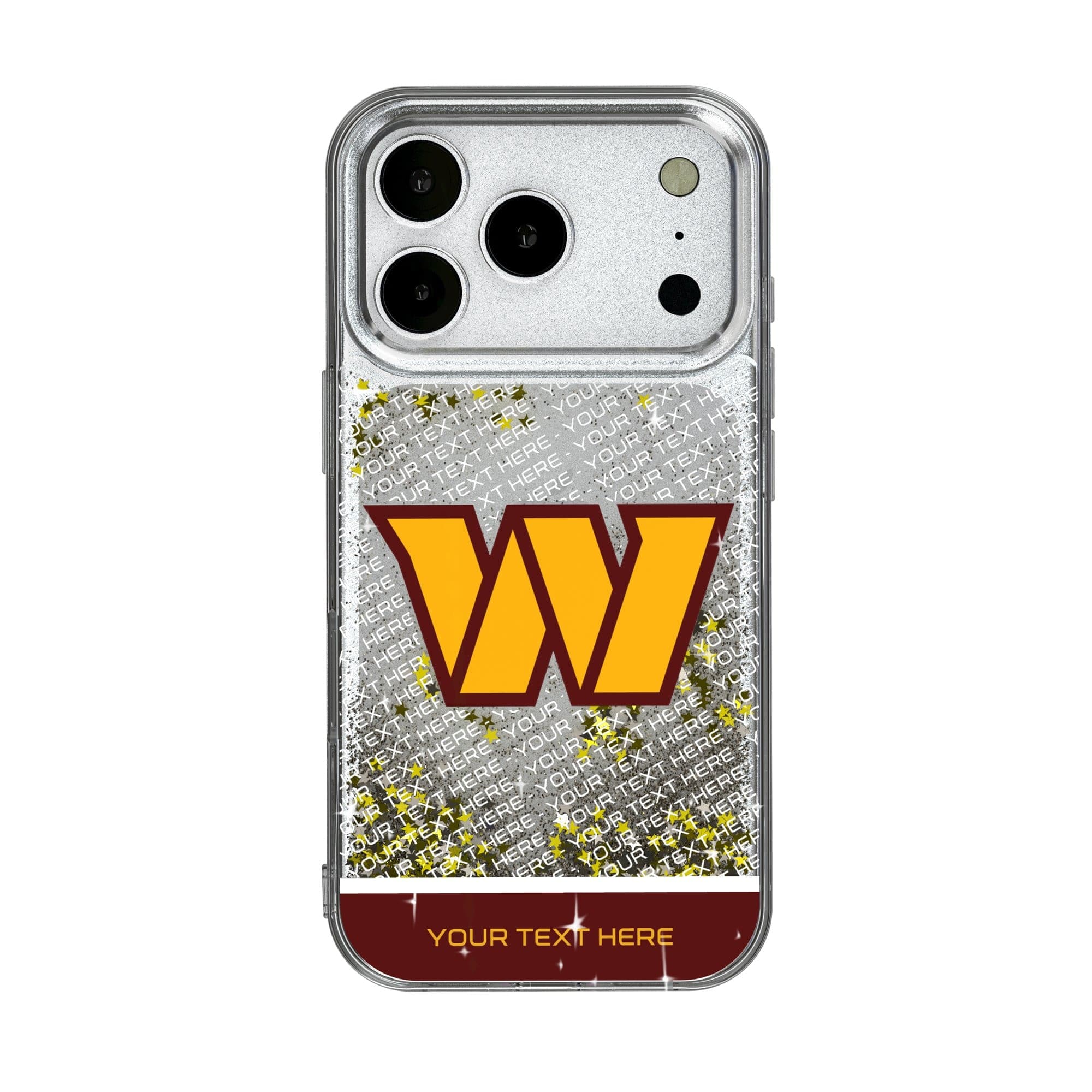 Keyscaper - NFL - Washington Commanders Personalized Endzone Plus Design iPhone Glitter Phone Case - 16 - Multicolor price history on PriceWatchPro