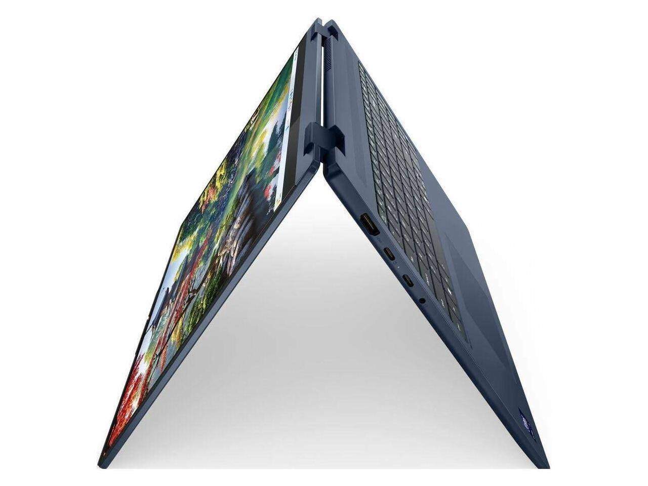Alt View 4. Lenovo - Lenovo IdeaPad 5i Ultra 7 16GB 512GB SSD 16" Touch 2-in-1 Laptop - Slate Blue.