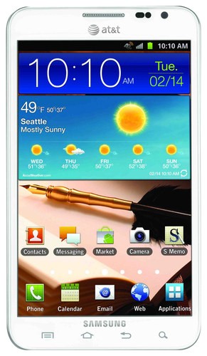  Samsung - Galaxy Note 4G Cell Phone (Unlocked) - White