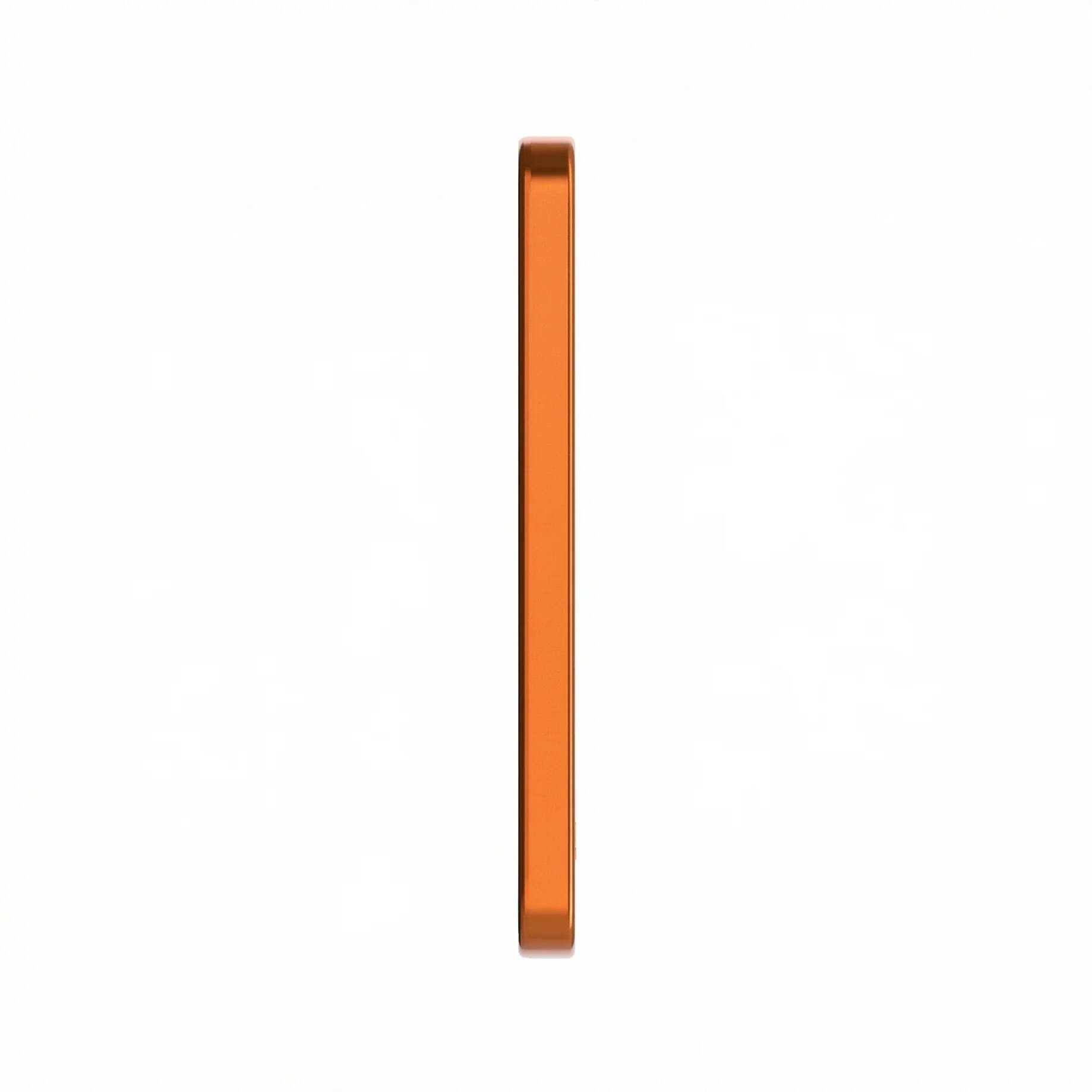 Angle. ReelCharge - ReelCharge ReelSafe 5,000 mAh Qi2 Power Bank (Orange).