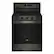 Front. Whirlpool - 5.0 Cu. Ft. Freestanding Single Gas Range with Air Fry and Air Baking - Black stainless steel.