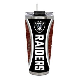 Great American Products - Las Vegas Raiders 32oz. Big Slim Game Ball Travel Tumbler - Brown