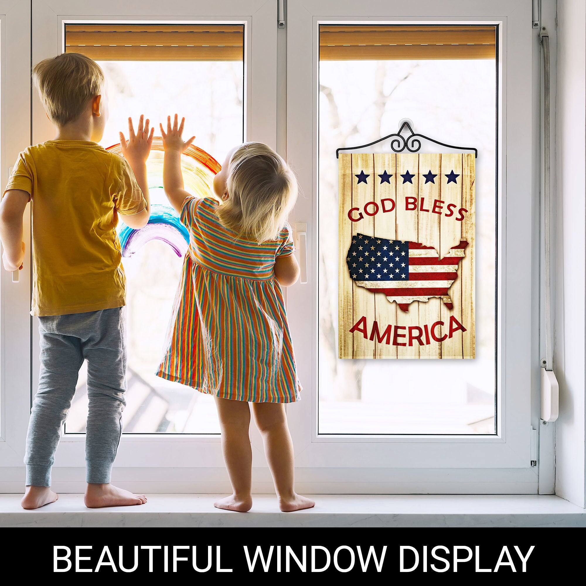 GOD BLESS AMERICA  
BEAUTIFUL WINDOW DISPLAY