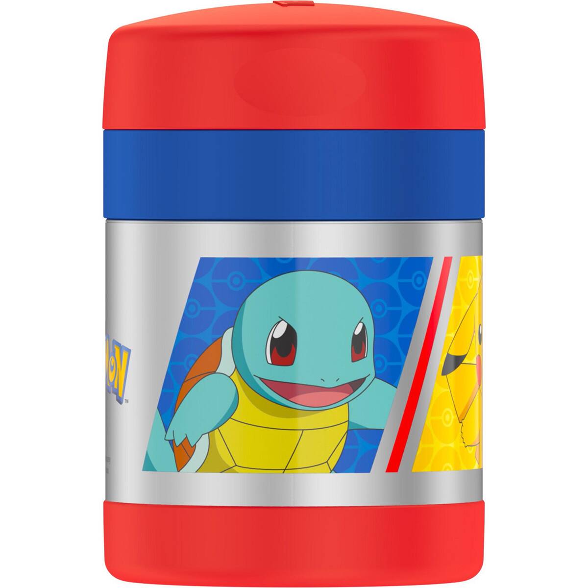 Alt View 2. Thermos - Thermos 10 oz. Kids Funtainer Stainless Steel Food Jar w/ Spoon - Pokemon - Pokemon.