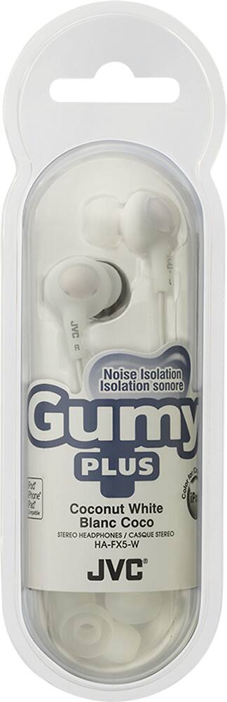 Customer Reviews Jvc Gumy Earbud Headphones White Hafx5w Best Buy 0503