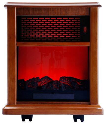 Front Standard. ACW - Portable Infrared Fireplace Heater - Tuscan.