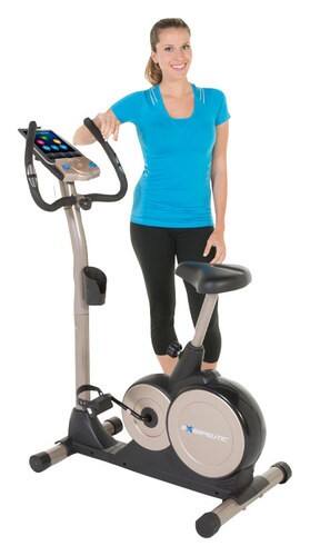 Front Standard. Exerpeutic - 3000 Mobile App Tracking Upright Bike.