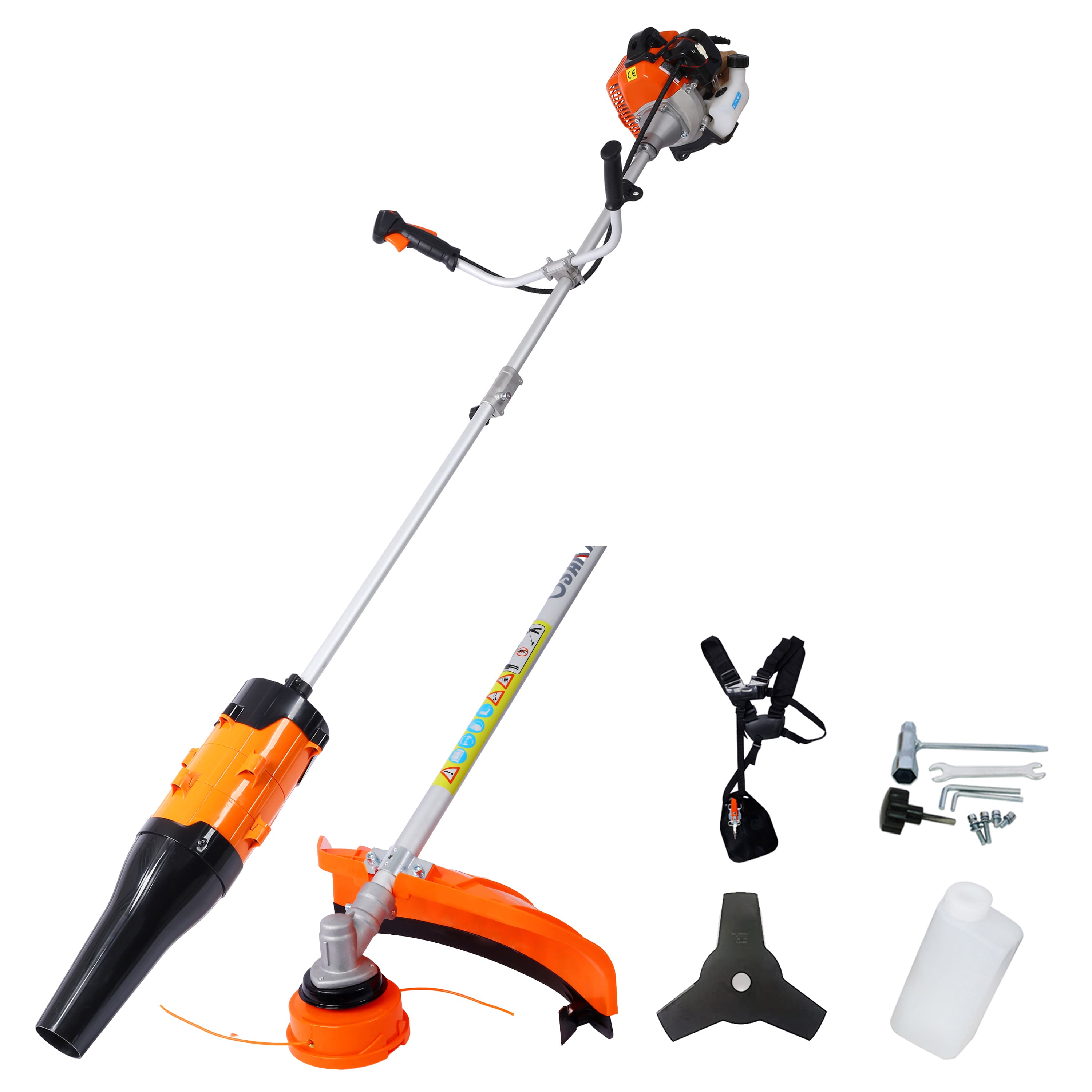 LOVMOR - 52CC 3 In 1 Gas Weed Eater Blower String Trimmer Brush Cutter with Shoulder Strap