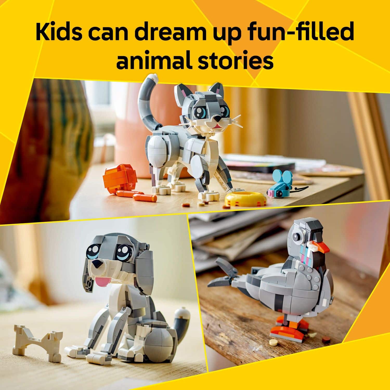 Kids can dream up fun-filled animal stories.
