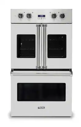 Viking - 30" 7 Series French Door Double Built-In Electric Thermal Convection Oven - Stainless Steel