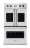 Viking - 30" 7 Series French Door Double Built-In Electric Thermal Convection Oven - Stainless Steel