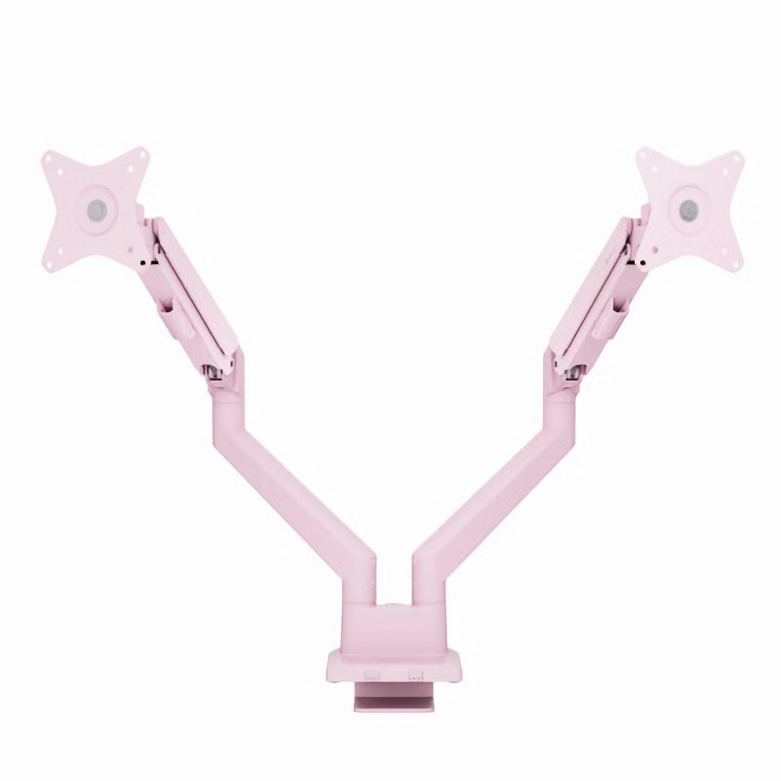Alt View 2. Arozzi - Arozzi Alzare Neo Duo Gas Spring Dual Monitor Arm – Ergonomic Tilt, Swivel & Rotation – Pink - Pink.