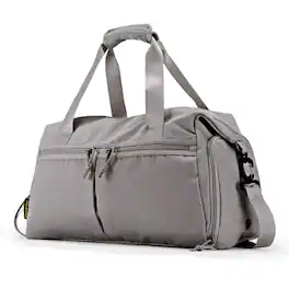 Fabibe - Weekender Duffel Bag With Shoe Compartment And Wet Pocket-luggage Everyday Overnight For Men Women Travel-carry On Gym - Grey-M